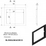 Kratki MAJA ANTEK DECO Χαλύβδινη Πρόσοψη Τζακιού 73.6x61.1cm