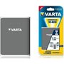 Varta Pack Power Bank 10400mAh με 2 Θύρες USB-A Ασημί