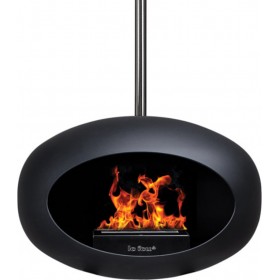 Le Feu Sky Edition 100 Επιτοίχιο Τζάκι Βιοαιθανόλης Εσωτερικού Χώρου Black