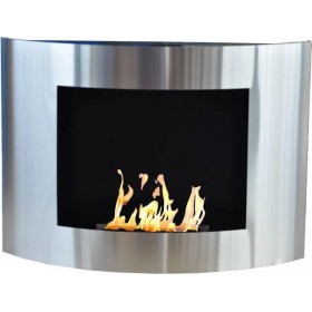 EcoHot Bio Oval Inox Επιτοίχιο Τζάκι Βιοαιθανόλης Εσωτερικού Χώρου EcoHot Bio Oval Inox Επιτοίχιο Τζάκι Βιοαιθανόλης Εσωτερικού Χώρου