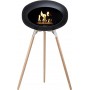 Le Feu Ground Wood Steel Fireplace Επιδαπέδιο Τζάκι Βιοαιθανόλης Εσωτερικού Χώρου Soaptreated Oak