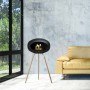 Le Feu Ground Wood Steel Fireplace Επιδαπέδιο Τζάκι Βιοαιθανόλης Εσωτερικού Χώρου Soaptreated Oak