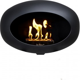 Le Feu Wall Επιτοίχιο Τζάκι Βιοαιθανόλης Εσωτερικού Χώρου Black