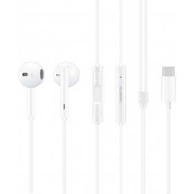 Huawei CM33 Earbuds Handsfree με Βύσμα USB-C Λευκό