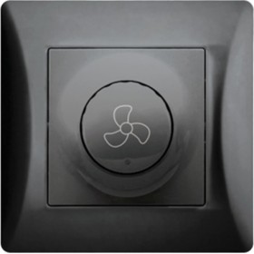 Lineme 50-00112-2 Διακόπτης για Ανεμιστήρα Οροφής Μαύρος