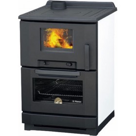 Plamen Calorex 100 Μαντεμένια Ξυλόσομπα με Φούρνο 7.5kW Λευκή