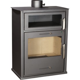 Syrios Astros AS-SY-03F Χαλύβδινη Ξυλόσομπα με Φούρνο 16.5kW Γκρι