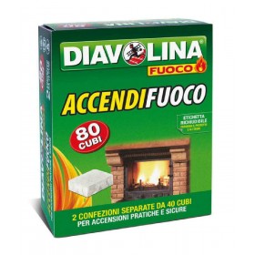 Diavolina Fuoco Προσάναμμα 80τμχ Diavolina Fuoco Προσάναμμα 80τμχ