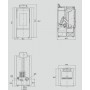 Werstahl ΖΕΥΣ ZS6 Σόμπα Pellet Αερόθερμη 6.27kW Μπορντό