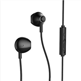 Remax RM-711 Earbuds Handsfree με Βύσμα 3.5mm Μαύρο