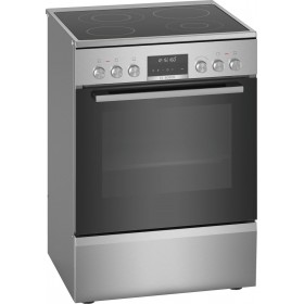 Bosch HKS79W250 Κουζίνα 63lt με Κεραμικές Εστίες Π60εκ. Inox