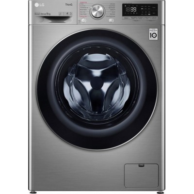 LG F4WV709S2TE Πλυντήριο Ρούχων 9kg με Ατμό 1400 Στροφών Ασημί