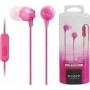 Sony MDR-EX15AP In-ear Handsfree με Βύσμα 3.5mm Ροζ