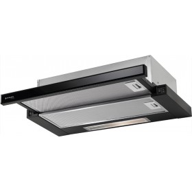 Pyramis Ecoline με Γυαλί Συρόμενος Απορροφητήρας 60cm Μαύρος Pyramis Ecoline με Γυαλί Συρόμενος Απορροφητήρας 60cm Μαύρος