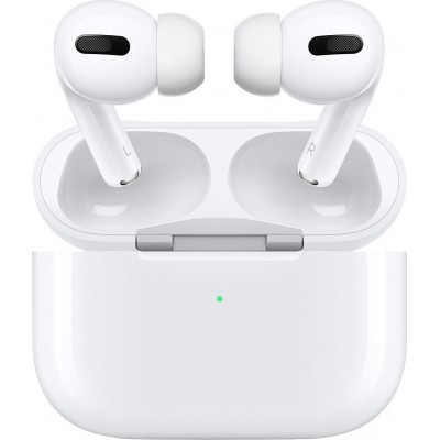 Apple AirPods Pro In-ear Bluetooth Handsfree Ακουστικά με Αντοχή στον Ιδρώτα και Θήκη Φόρτισης Λευκά