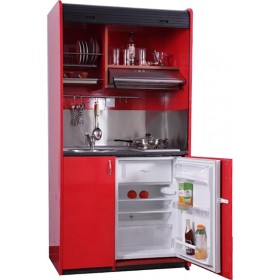 Silver ΚΣ105 Πολυκουζινάκι με Αριστερή Γούρνα 105x65x209cm Κόκκινο Silver ΚΣ105 Πολυκουζινάκι με Αριστερή Γούρνα 105x65x209cm Κόκκινο