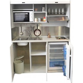 Silver ΚΣ160 Πολυκουζινάκι με Αριστερή Γούρνα 160x65x209cm Μπεζ Silver ΚΣ160 Πολυκουζινάκι με Αριστερή Γούρνα 160x65x209cm Μπεζ