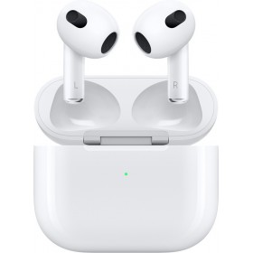 Apple AirPods 3 Earbud Bluetooth Handsfree Ακουστικά με Αντοχή στον Ιδρώτα και Θήκη Φόρτισης Λευκά