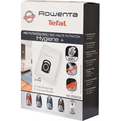 Rowenta Hygiene+ Σακούλες Σκούπας 4τμχ Συμβατή με Σκούπα Rowenta