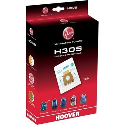 Hoover Purefilt H30S Σακούλες Σκούπας 5τμχ Συμβατή με Σκούπα Hoover