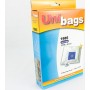 Unibags 1985D Σακούλες Σκούπας 5τμχ Συμβατή με Σκούπα AEG / Ariete / Delonghi / Hobby / Hoover / Philips / Rohnson / Singer