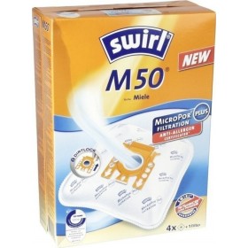 Swirl M50 MicroPor Plus AirSpace Σακούλες Σκούπας 4τμχ Συμβατή με Σκούπα Miele