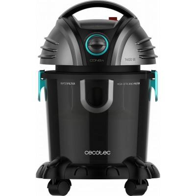 Cecotec Conga TotalClean Σκούπα Υγρών / Στερεών 1400W με Κάδο 15lt