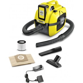 Karcher WD 1 Compact Battery Set Σκούπα Υγρών / Στερεών 230W με Κάδο 7lt