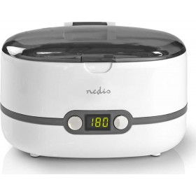 Nedis JECL110WT Καθαριστής Υπερήχων 600ml Inox με Ψηφιακό Χρονοδιακόπτη