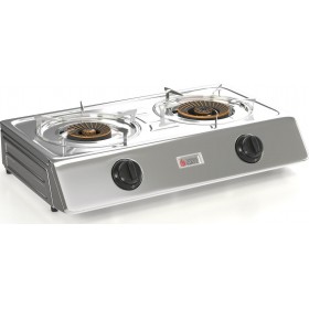 Thermogatz KS 2S Επιτραπέζια Εστία Υγραερίου Διπλή Inox Thermogatz KS 2S Επιτραπέζια Εστία Υγραερίου Διπλή Inox