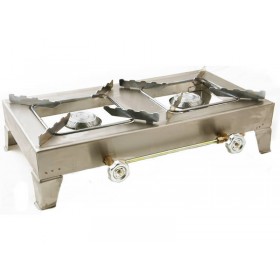 Calfer Gas ΕΛΙ.200 Επιτραπέζια Εστία Υγραερίου Διπλή Inox Calfer Gas ΕΛΙ.200 Επιτραπέζια Εστία Υγραερίου Διπλή Inox