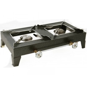 Calfer Gas ΕΛΣ.200 Επιτραπέζια Εστία Υγραερίου Διπλή Γκρι Calfer Gas ΕΛΣ.200 Επιτραπέζια Εστία Υγραερίου Διπλή Γκρι