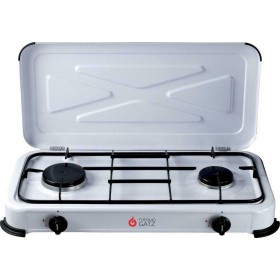 Thermogatz Art 2 Επιτραπέζια Εστία Υγραερίου Διπλή Λευκή Thermogatz Art 2 Επιτραπέζια Εστία Υγραερίου Διπλή Λευκή