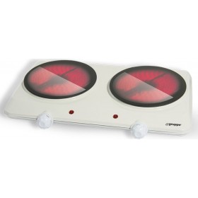 Gruppe HP 202T6 Επιτραπέζια Εστία Κεραμική Διπλή Λευκή Gruppe HP 202T6 Επιτραπέζια Εστία Κεραμική Διπλή Λευκή