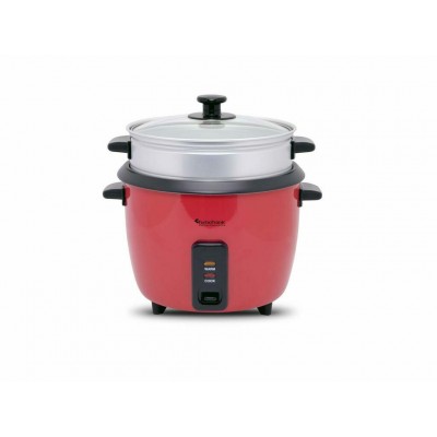 Turbotronic Rice Cooker Red TT-RC2P 500W με Χωρητικότητα 1.5lt