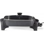 Nedis Electric Skillet Pan 40cm Teppanyaki με Καπάκι 2400W με Ρυθμιζόμενο Θερμοστάτη