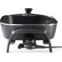 Nedis Electric Skillet Pan 40cm Teppanyaki με Καπάκι 2400W με Ρυθμιζόμενο Θερμοστάτη