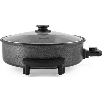 Muhler DM-1536C Teppanyaki με Καπάκι 1500W με Ρυθμιζόμενο Θερμοστάτη