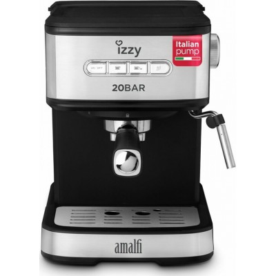 Izzy Amalfi IZ-6004 Μηχανή Espresso 1000W Πίεσης 20bar Μαύρη