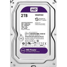 "Western Digital Purple 2TB HDD Σκληρός Δίσκος 3.5"" SATA III 5400rpm με 64MB Cache για ΚαταγραφικόΚωδικός: WD20PURZ " Western Digital Purple 2TB HDD Σκληρός Δίσκος 3.5" SATA III 5400rpm με 64MB Cache για ΚαταγραφικόΚωδικός: WD20PURZ
