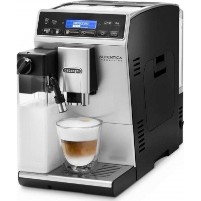 Delonghi Autentica Etam 29.660.SB Αυτόματη Μηχανή Espresso 1450W Πίεσης 15bar με Μύλο Άλεσης Ασημί