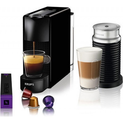 Krups Essenza Mini &amp Aeroccino Καφετιέρα για κάψουλες Nespresso Black