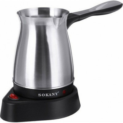 Sokany SK-214 Ηλεκτρικό Μπρίκι 600W με Χωρητικότητα 500ml Inox