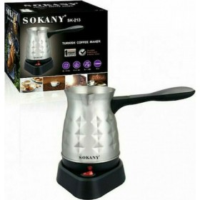 Sokany SK-213 Ηλεκτρικό Μπρίκι 600W με Χωρητικότητα 500ml Inox Sokany SK-213 Ηλεκτρικό Μπρίκι 600W με Χωρητικότητα 500ml Inox