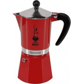 Bialetti Rainbow Μπρίκι Espresso 6cups Κόκκινο