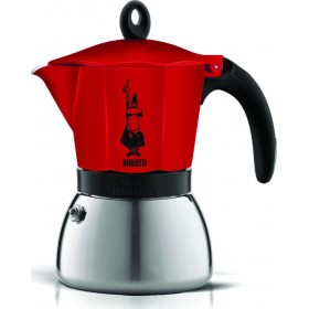 Bialetti Moka Induction Μπρίκι Espresso 6cups Κόκκινο Bialetti Moka Induction Μπρίκι Espresso 6cups Κόκκινο
