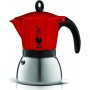 Bialetti Moka Induction Μπρίκι Espresso 6cups Κόκκινο