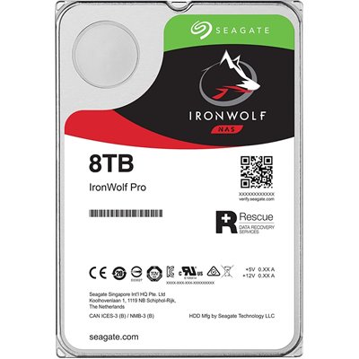 Seagate Ironwolf 8TB HDD Σκληρός Δίσκος 3.5" SATA III 7200rpm με 256MB Cache για NASΚωδικός: ST8000VN004 