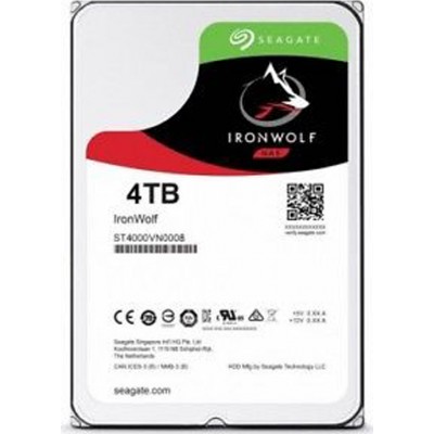 Seagate Ironwolf 4TB HDD Σκληρός Δίσκος 3.5" SATA III 5900rpm με 64MB Cache για NASΚωδικός: ST4000VN008 