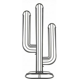 Present Time Cactus Βάση για 48 Κάψουλες Nespresso Μεταλλική Black 20.5x9x40cm PT3259BK
